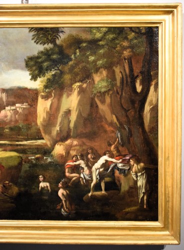 17th century - Diana and Actaeo -  Roman School of the 17th century  